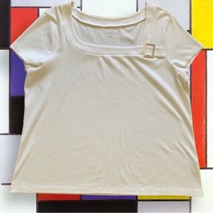 French Laundry white short sleeve shirt, Size 2X